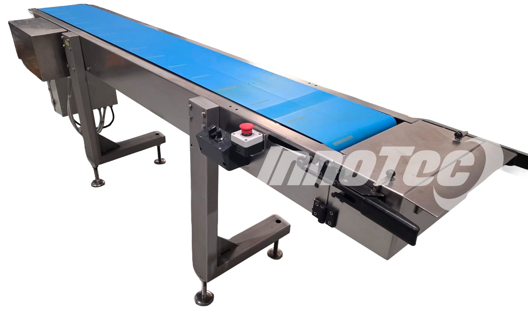 Cinta transportadora de banda azul miniatura 5