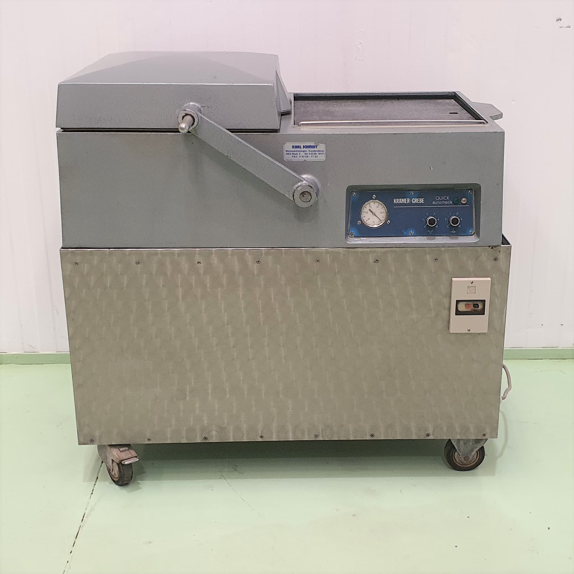 MÁQUINA DE VACÍO DOBLE CAMPANA KRAMER GREBE miniatura 2