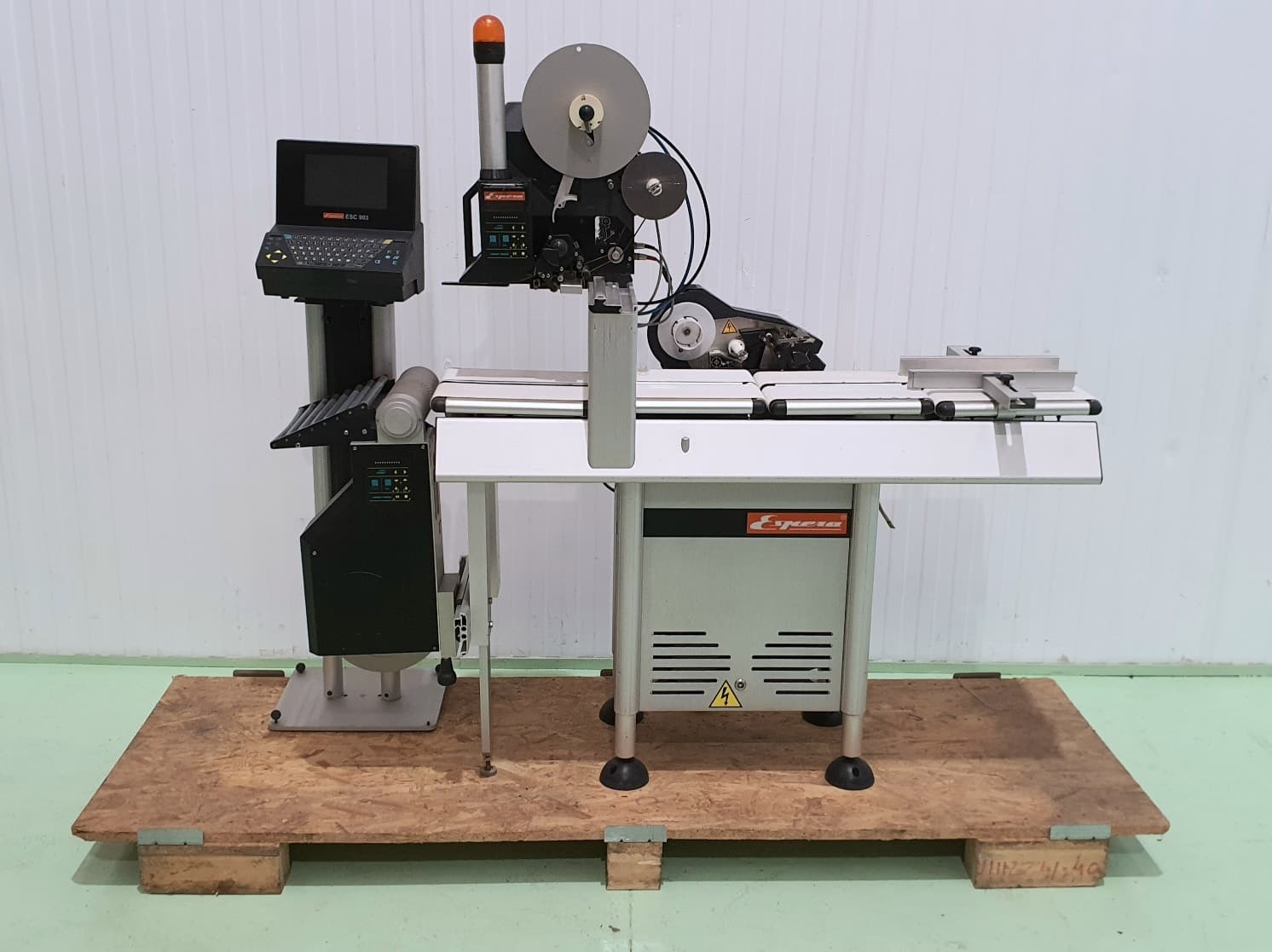 ETIQUETADORA PESADORA AUTOMÁTICA ESPERA DOBLE ETIQUETADO SUPERIOR INFERIOR