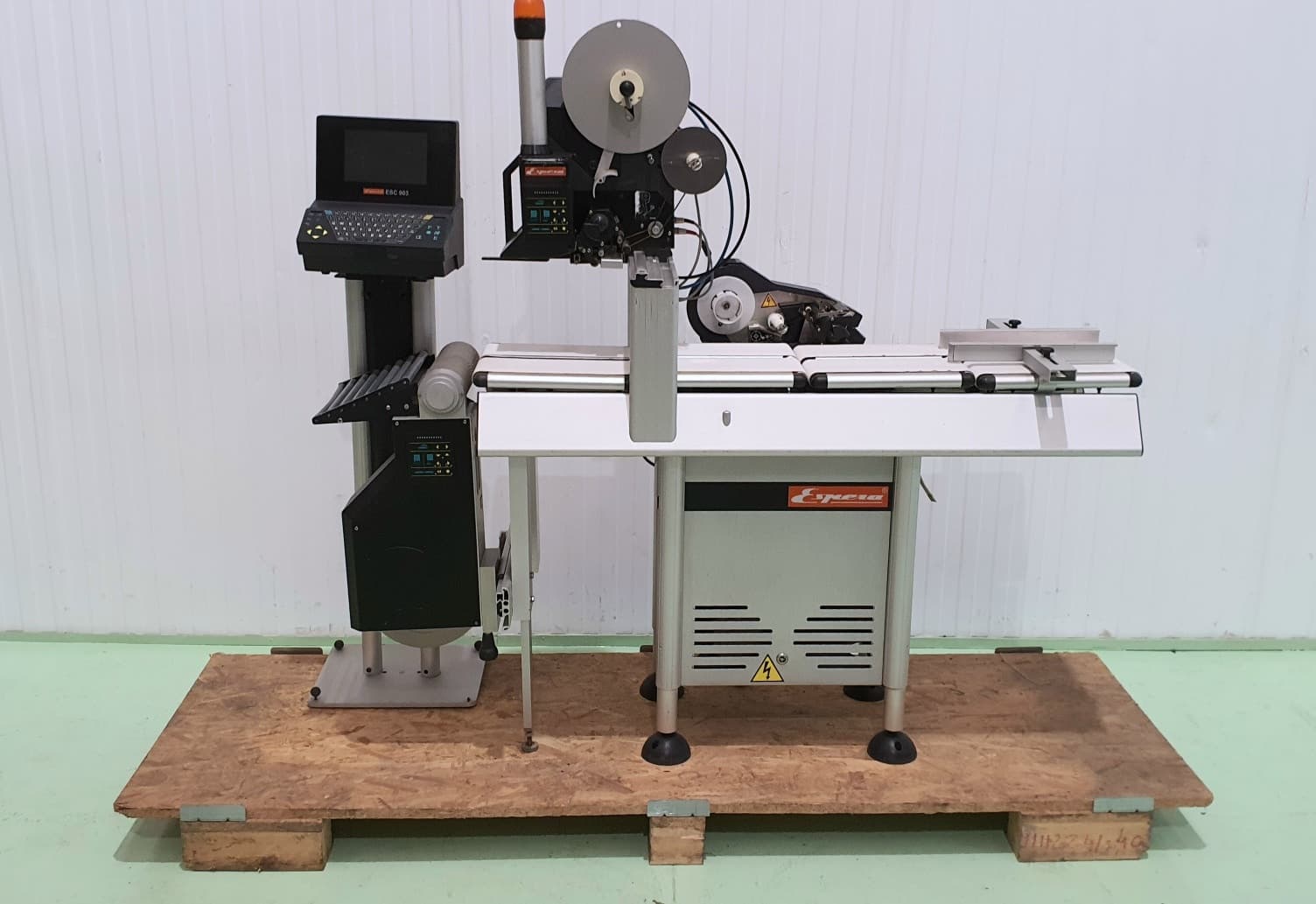 ETIQUETADORA PESADORA AUTOMÁTICA ESPERA DOBLE ETIQUETADO SUPERIOR INFERIOR miniatura 2