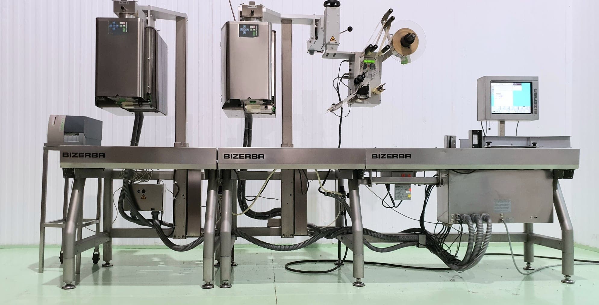 ETIQUETADORA PESADORA AUTOMÁTICA BIZERBA GLMI 2 CABEZAL miniatura 2