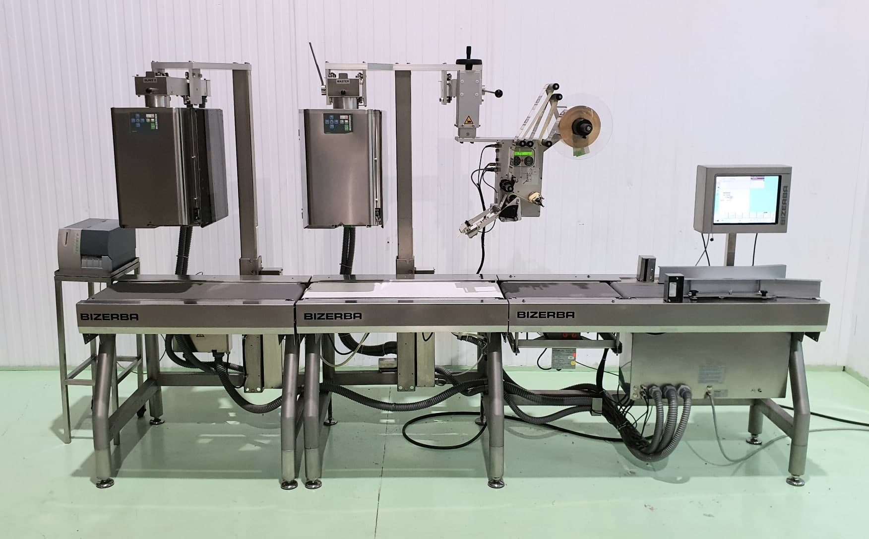 ETIQUETADORA PESADORA AUTOMÁTICA BIZERBA GLMI 2 CABEZAL miniatura 4