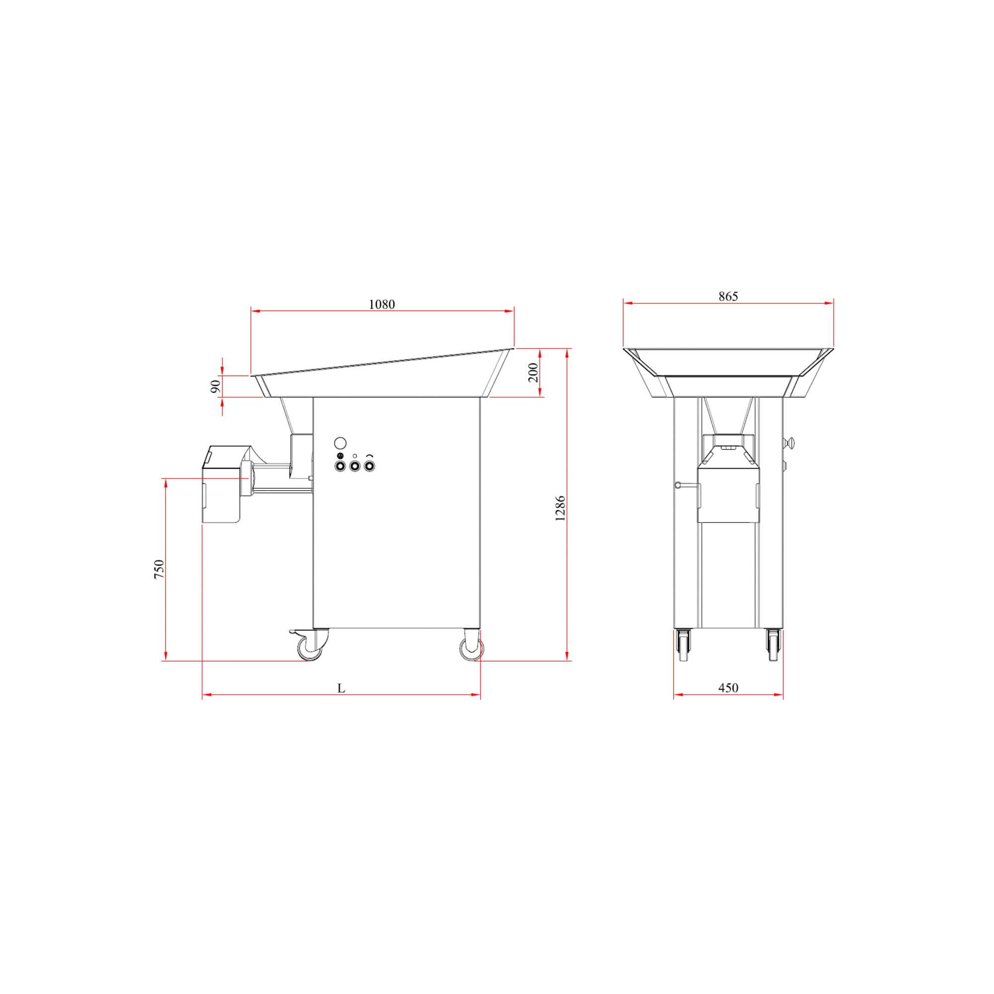 Picadora de carne POWER -130/42 miniatura 4