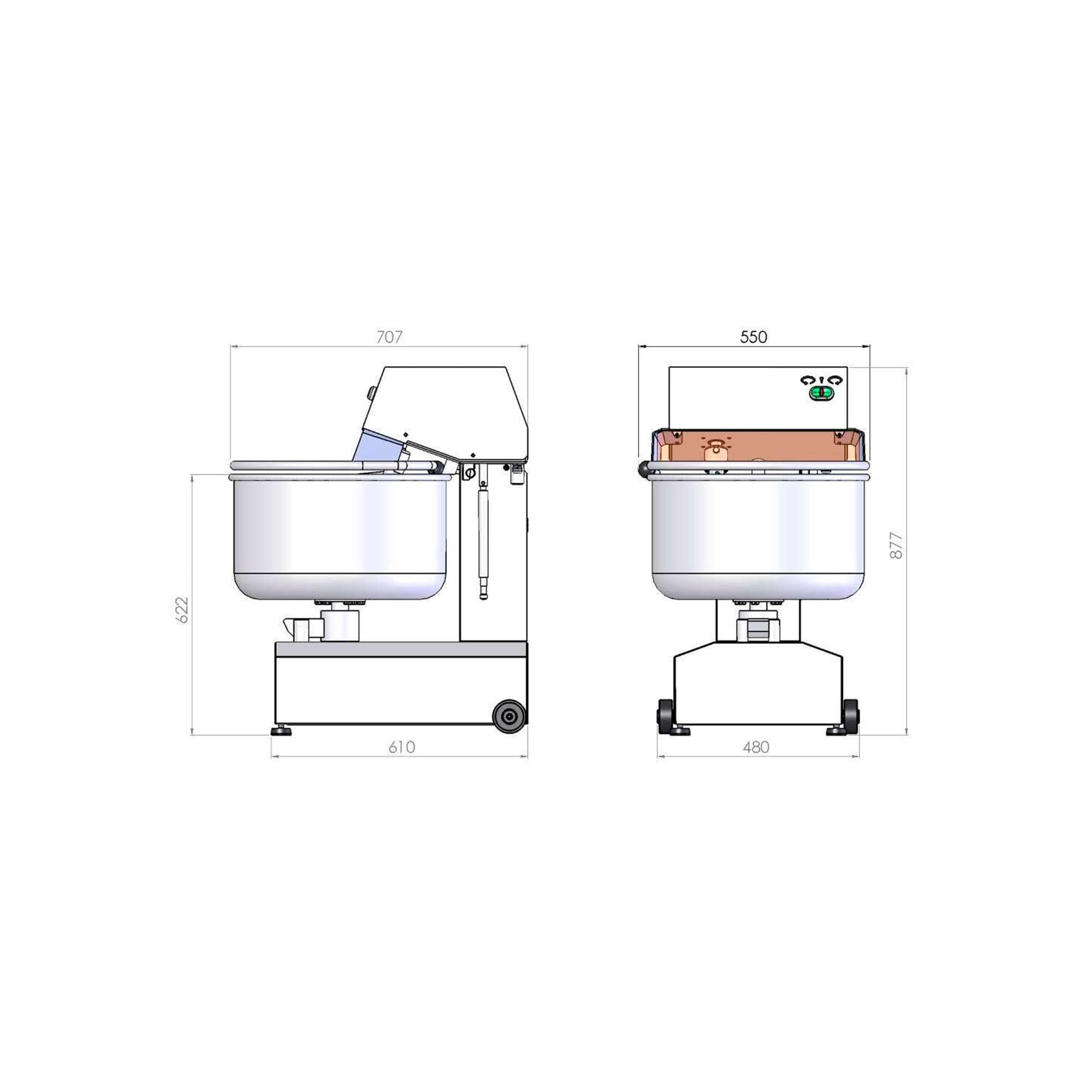 Amasadora cárnica Forcetech 60 miniatura 5